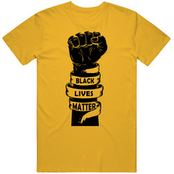 Black Lives Matter Fist Art retro T Shirt
