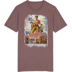 Flaming Star 60s Western Movie Worn Look Vintage Unisex retro T Shirt