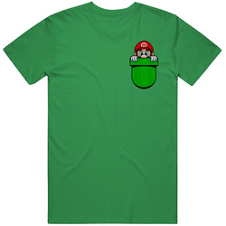 Mario Super Mario Bros Pocket retro T Shirt