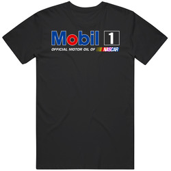 Mobil1 Black retro T Shirt