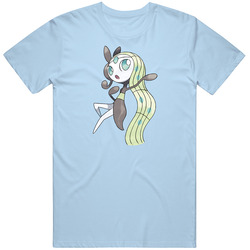 Meloetta Pokemon Pig In retro T Shirt