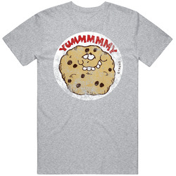 Chocolate Chip Cookie Yummy Scratch N Sniff Sticker Retro Vintage Worn Look retro T Shirt