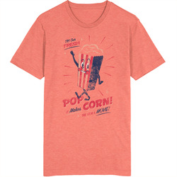 Fresh Pop Corn Movie Night Worn Look Vintage Unisex retro T Shirt