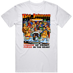Big Johnson Liquor Up Front Poke Her In The Rear retro T Shirt