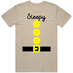 Sleepy Snow White And The Seven Dwarfs Halloween Costume retro T Shirt