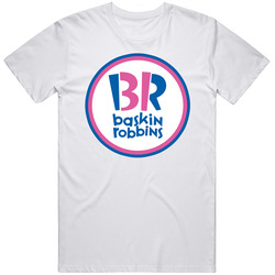 Baskin Robbins Best Ice Cream Brand Dessert Treat Logo retro T Shirt