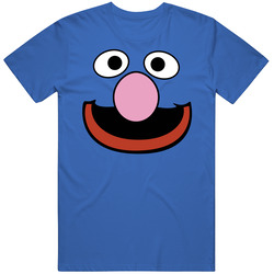 Sesame Street Grover Big Face Kids Tv Educational Tv Show retro T Shirt Sesame Street Grover Big Face Kids Tv Educational Tv Show retro T Shirt