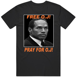 Free Oj Pray For Oj Retro 90s Vintage Design Controversial retro T Shirt