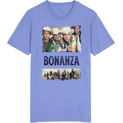 Bonanza Retro 50s Tv Show Poster Vintage Unisex retro T Shirt Bonanza Retro 50s Tv Show Poster Vintage Unisex retro T Shirt