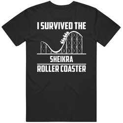 I Survived The Sheikra Roller Coaster Fan Retro T Shirt