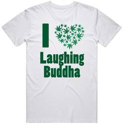 I Heart Laughing Buddha Cannabis Strain Retro T Shirt