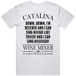 I'm Derek And I Can Sing High Like This  Step Brothers Movie Catalina Wine Mixer Quote Retro T Shirt