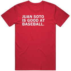 Juan Soto Is Good At Baseball Washington Baseball Player Fan Retro T Shirt