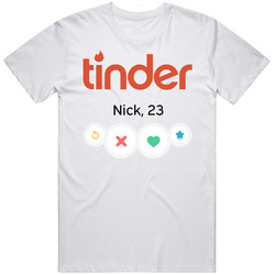 Tinder Customizable Dating App Retro T Shirt