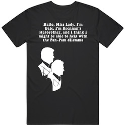 I Might Be Able To Help With The Pan-pam Dilemma Step Brothers Movie Silhouette Quote Retro T Shirt