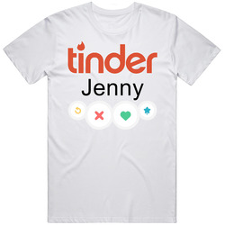 Jenny's Tinder Profile Halloween Costume Retro T Shirt