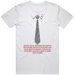 Tie Fight Club You're Not Your Job Movie Quote Retro T Shirt
