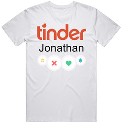 Jonathan's Tinder Profile Halloween Costume Retro T Shirt