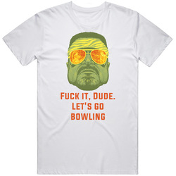 The Big Lebowski John Goodman Fuck It, Dude. Let's Go Bowling Quote Retro T Shirt