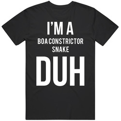 I'm A Boa Constrictor Snake Duh Mean Girls Parody Halloween Retro T Shirt
