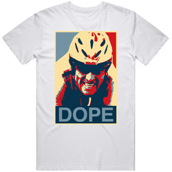 Cyclist Lance Armstrong Dope Cheat Retro T Shirt