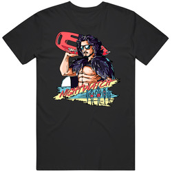 Night Black Retro T Shirt