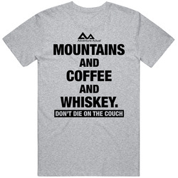 Mountains And Coffee And Whiskey  Retro T Shirt
