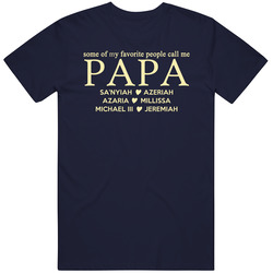 Papa For Pam Retro T Shirt