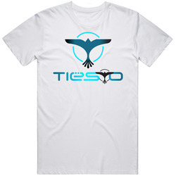 New Tee T-Shirt Dj Tiesto Trance House Music Logo Mens Short Sleeve White Sz S To 5XL Retro T Shirt