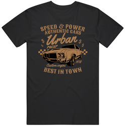 Racing Car Urban Racer Retro T Shirt