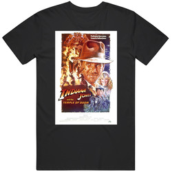 Indiana Jones And The Temple Doom Cool 80's Vintage Classic Action Movie  Fan Retro T Shirt