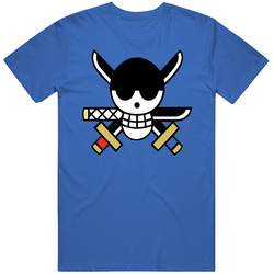 Zoro Royal Blue Retro T Shirt