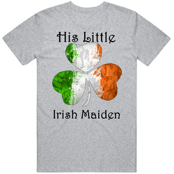 His Little Irish Maiden Retro T Shirt