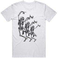 Skeleton Ballet Retro T Shirt