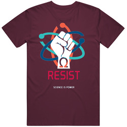 Resist March For Science Stand Up For What You Believe In Science Is Power Design Custom Casual Retro T Shirt