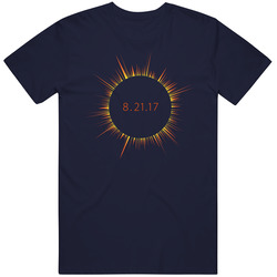Solar Gradient Navy Retro T Shirt