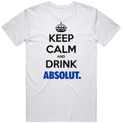 Keep Calm And Drink Absolut Vodka Retro T Shirt