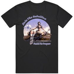 Join The Rebellion Black Retro T Shirt