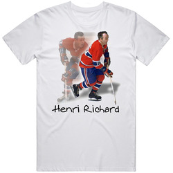 Henri Richard Hockey Player Legend Retro T Shirt