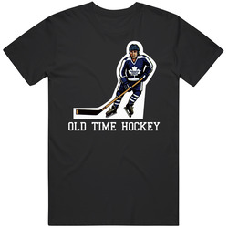 Leafs Old Time Table Hockey Player Retro T Shirt