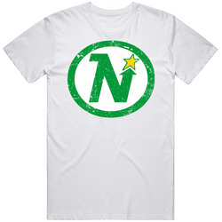 Minnesota North Stars Distressed Retro T Shirt
