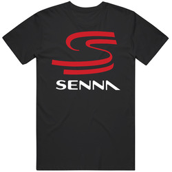 B Ayrton Senna Logo 2 Retro T Shirt