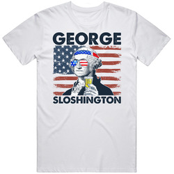 George Sloshington Funny President 4th Of July Celebration Drinking Retro T Shirt