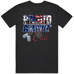 Proud Army Dad Retro T Shirt
