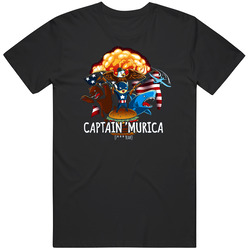 Captain Murica Retro T Shirt