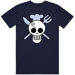 Sanji Navy Retro T Shirt