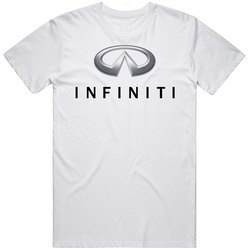 New Tee T-Shirt Infiniti Logo Car Race Luxury Sports Racing G35 Mens White Size S-5XL Retro T Shirt