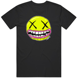 Dead Emoji Smiley Face T-shirt Art By Gus Fink Graffiti Outsider Retro T Shirt