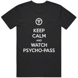 Psycho Pass 16 White Text Retro T Shirt