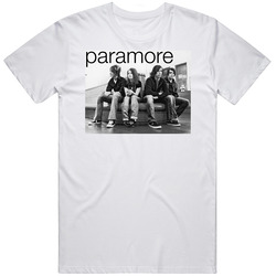 IRW Paramore Band T Shirt Men (white) Retro T Shirt